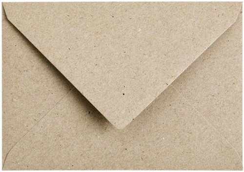 Envelop C6 114x162mm Kraft grijs-2