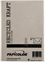 Envelop C6 114x162mm Kraft grijs-3