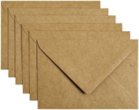 Envelop C6 114x162mm Kraft bruin