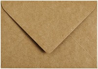 Envelop C6 114x162mm Kraft bruin-2