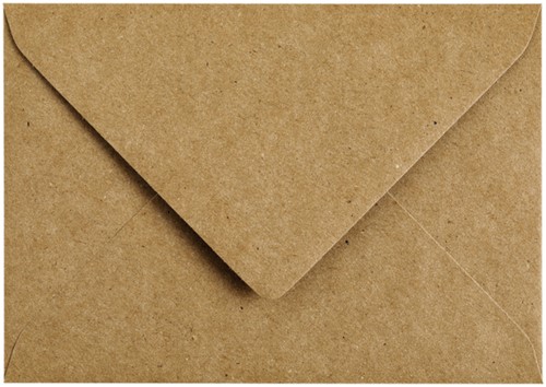 Envelop C6 114x162mm Kraft bruin-2