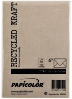 Envelop C6 114x162mm Kraft bruin-3