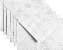 Envelop C6 114x162mm Marble grijs