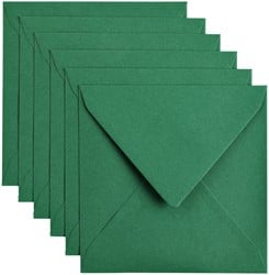 Envelop 140x140mm Dennengroen
