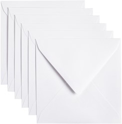 Envelop 140x140mm Kraft wit