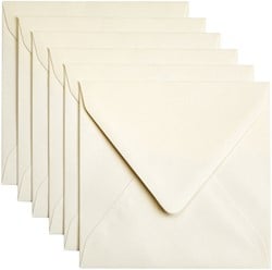 Envelop 140x140mm Ivoor