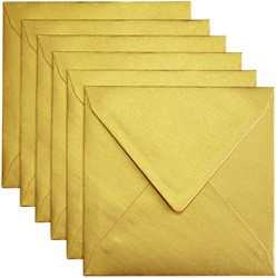 Envelop 140x140mm Goud