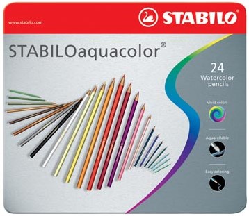 Stabilo kleurpotlood Aquacolor 24 potloden