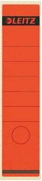 Leitz zelfklevende rugetiketten voor brede ordner lang model rood pk/10