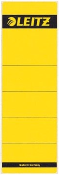 Leitz zelfklevende rugetiketten voor brede ordner kort model geel pk/10