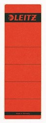 Leitz zelfklevende rugetiketten voor brede ordner kort model rood pk/10