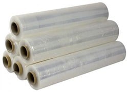 Wikkelfolie 50cm x 300 meter 20 micron ds/ 6 rollen transparant
