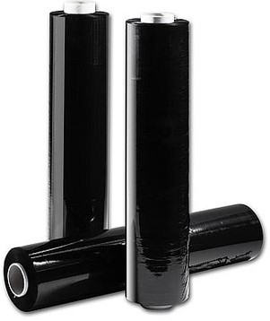Krimpfolie 50cm x 300 meter 20 micron ds/ 6 rollen zwart