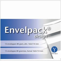 C6 Envelop 114x162mm zonder venster pak van 15 stuks