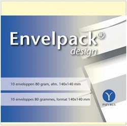 Envelop 140 x 140 mm zonder venster pak van 10 stuks