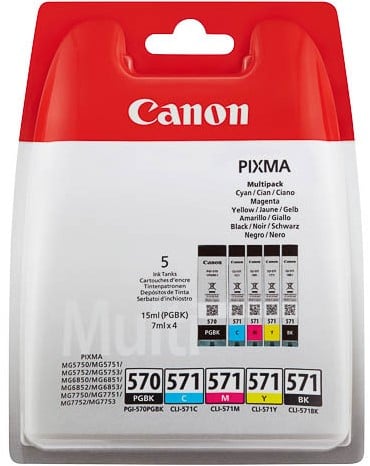Canon CLI-571 + PG-570PGBK cartridge multipack + zwart