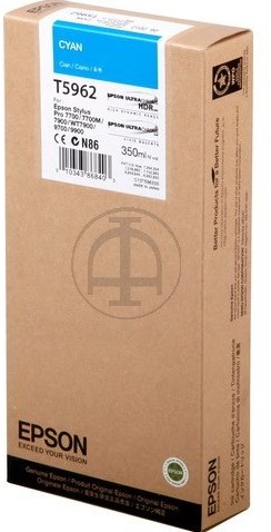 Epson inkt C13T596200 T596200 cyaan inhoud 350ml