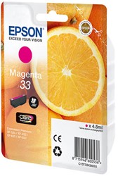 C13T33434010 EPSON XP530 TINTE MAGENTA 4,5ml 300pages Claria Premium