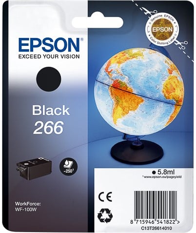 C13T26614020 EPSON WF100W TINTE BLACK 5,8ml 250Seiten RF-AM Blister
