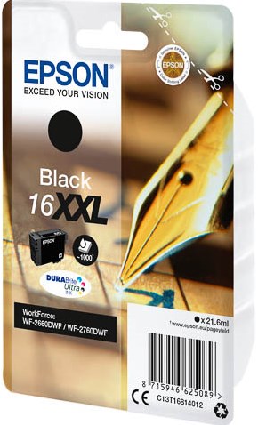 C13T16814012 EPSON WF ink black EHC 1000 pages 21,6ml