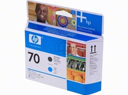 HP printkop nummer 70 mat zwart-cyaan
