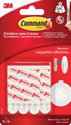 Command bevestigingsstrips medium wit blister van 10 stuks