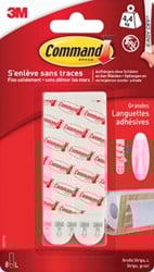 Command kleef- en navulstrip large wit blister van 8 stuks