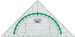 Geodriehoek 16 cm M+R Green Line