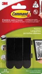 3M Command medium vastklikstrips voor donkere lijsten 8 strips
