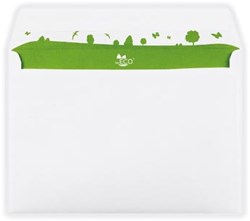 A5 enveloppen beECO 162 x 229 mm doos van 500 stuks wit