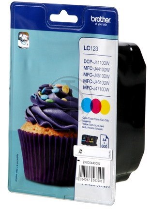 Brother LC-123RBWBP cartridge multipack