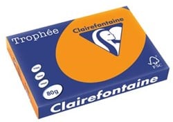Clairefontaine Trophée Intens gekleurd papier A3 80gr 500 vel feloranje