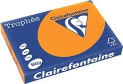 Clairefontaine Trophée Intens  gekleurd papier  A3  160 g  250 vel  feloranje