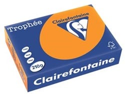 Gekleurd papier A4 210 gram feloranje
