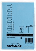 Correspondentiekaart Papicolor dubbel 105x148mm Hemelsblauw-2