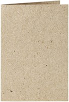 Correspondentiekaart Papicolor dubbel 105x148mm Kraft grijs