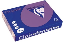 Gekleurd papier  A4  80 g  500 vel  violet Clairefontaine Trophée Intens