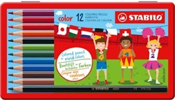 Stabilo kleurpotlood Color 12 potloden in een metalen doos