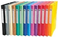 Exacompta Elastobox Cartobox rug van 2,5 cm geassorteerde kleuren: groen blauw geel rood oranje ...-2