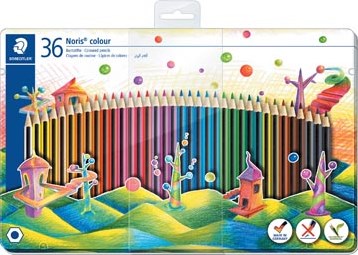Staedler kleurpotloden Noris Colour, metalen doos 36 stuks-2
