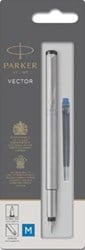 Parker Vector vulpen staal op blister
