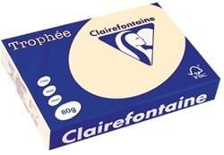 Clairefontaine Trophée gekleurd papier A4 80 g 500 vel ivoor