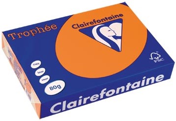 Oranje papier A4 80 g/m² pak 500 vel Clairefontaine Trophée