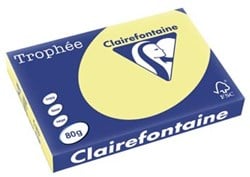 Clairefontaine gekleurd papier Trophée Pastel A3 80 g 500 vel citroengeel