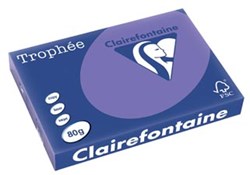Gekleurd papier A3 violet 80 g, 500 vel Clairefontaine Trophée Intens