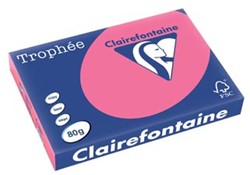 Gekleurd papier A3 80 gr 500 vel fuchsia Clairefontaine Trophée Intens