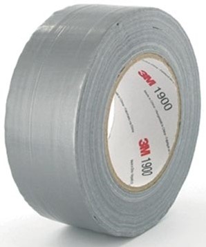 3M duct tape 1900, ft 50 mm x 50 m, zilver