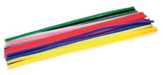 Pijpenragers gekleurd 30cm x 6 mm 50 stuks