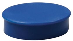 Ronde magneten diameter van 20 mm blauw blister van 8 stuks