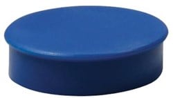 Ronde magneten diameter van 20 mm blauw blister van 8 stuks